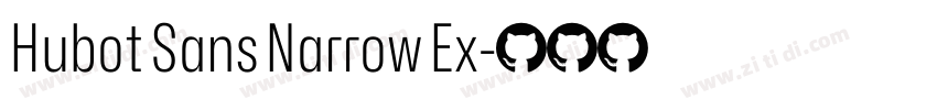 Hubot Sans Narrow Ex字体转换
